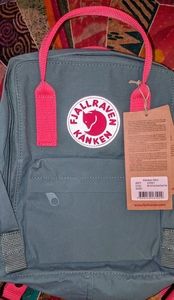 HOLD*Frost Green/peach Pink Fjallraven Kanken Mini